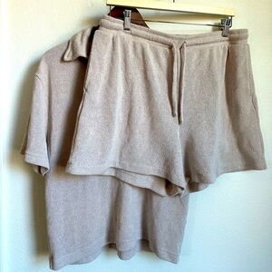 Breathable Knit Polo and Shorts Matching Set
